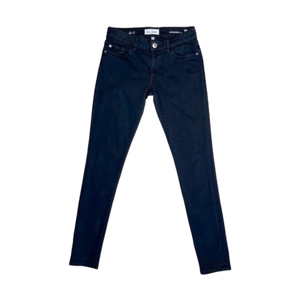 DL1961 Black Amanda Low Rise Skinny Jeans in Fragment Women’s Size 26